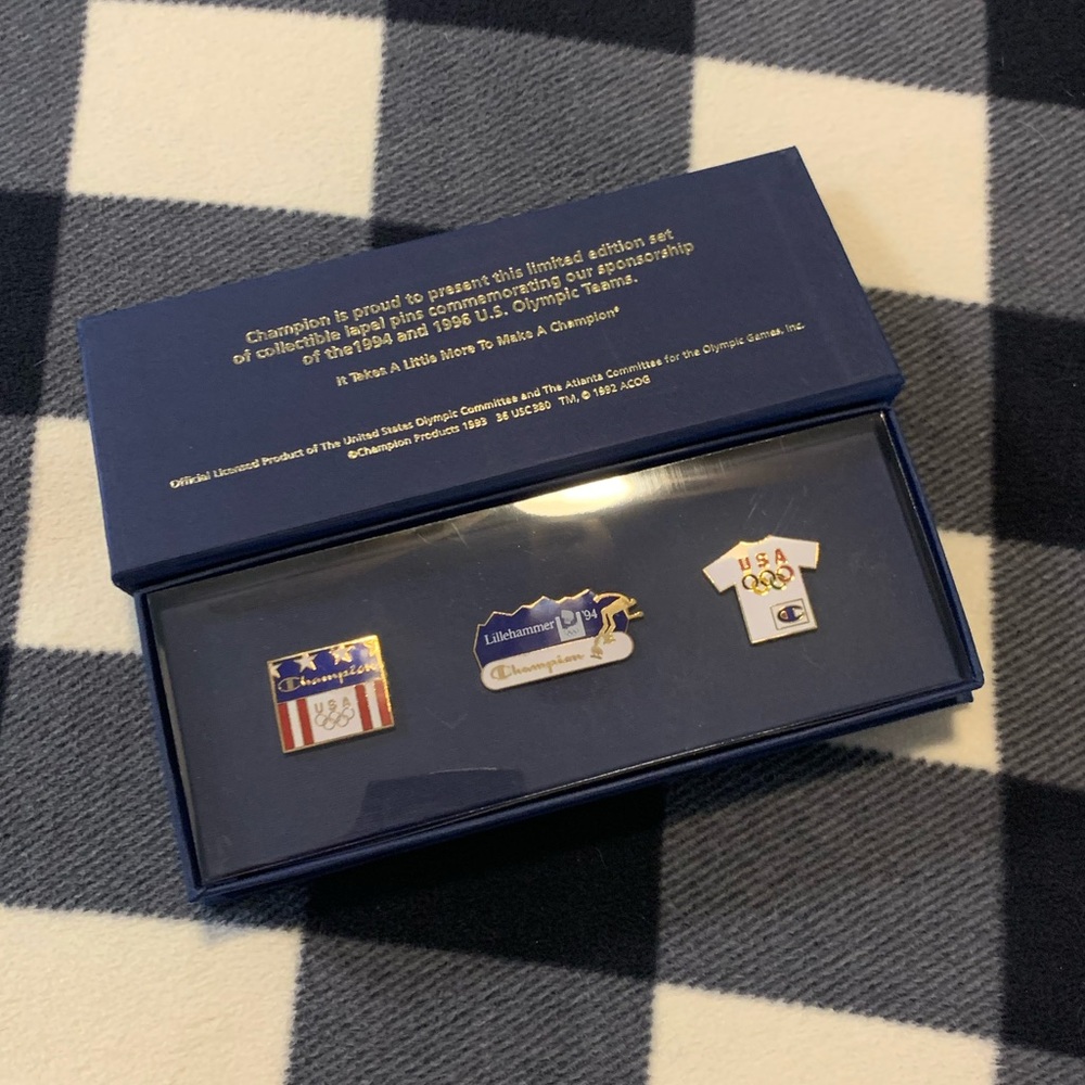 Champion 1994/1996 USA Olympic Lapel Pin Set